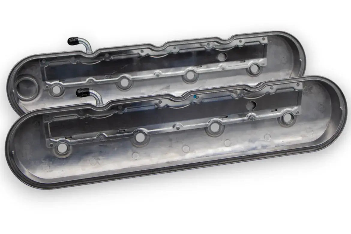 Granatelli Motor Sports LS Valve Cover Polished Finish, 4.8, 5.3, 5.7, 6.0, 6.2, 7.0L, Pair - 640366 - Granatelli Motor Sports
