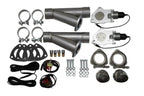 Granatelli Motor Sports Dual Electronic Exhaust Cutout Kit 303522D - Mild Steel Slip-Fit - 2.25" inches - Granatelli Motor Sports