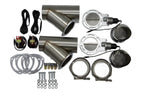 Granatelli Motor Sports Electronic Exhaust Cutout Kit 307540K - Stainless Steel Weld-In - 4.00" - Granatelli Motor Sports