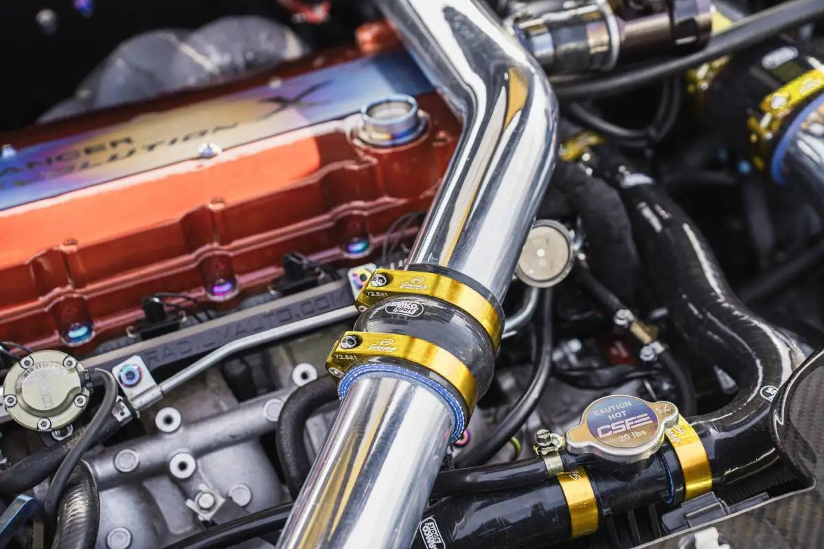 Gold Billet Aluminum Hose Clamp 47.5mm–49.5mm (Approx. 1.87"–1.94") – 971175G - Granatelli Motor Sports