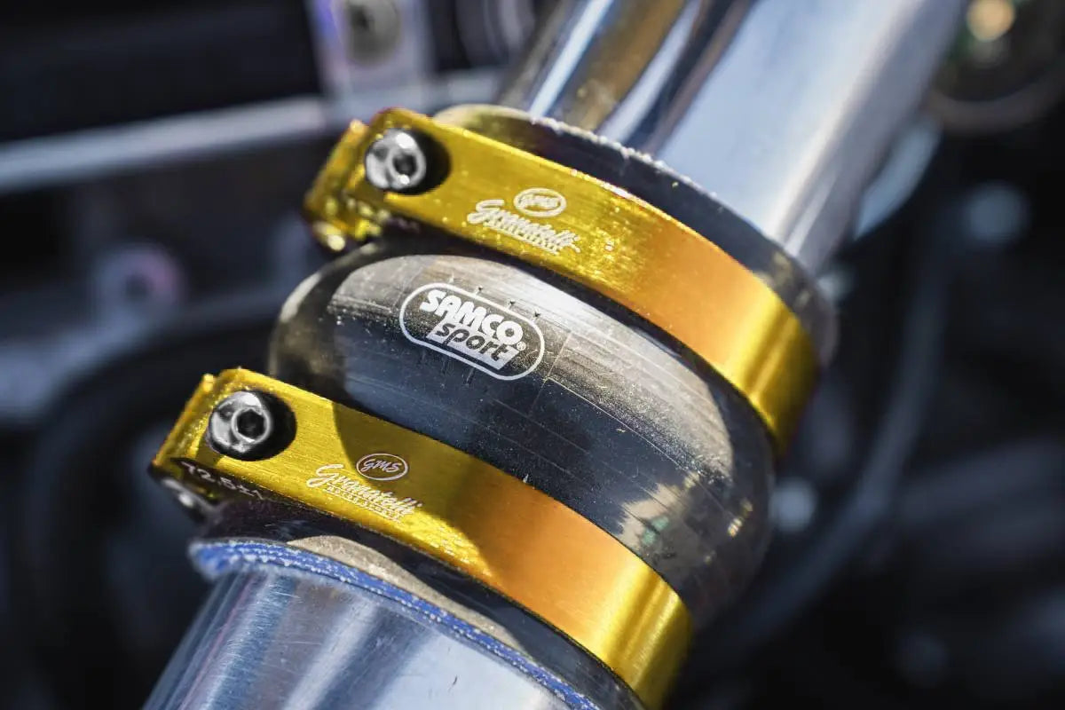 Gold Anodized Billet Aluminum Hose Clamp 77.8mm–79.8mm (Approx. 3.06"–3.14") – 971275G - Granatelli Motor Sports