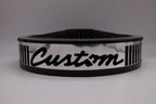 Blingz Beauty Bandz, "SPECIAL ORDER" Grill Insert, 14" x 3" Black Filter Element, Black Chrome Lip around Black Filtered Lid. - Granatelli Motor Sports