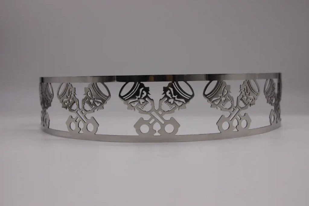 Blingz Beauty Bandz, 14" Diameter, 3" Tall Air Cleaner Grill - Skullz and Rods - Granatelli Motor Sports
