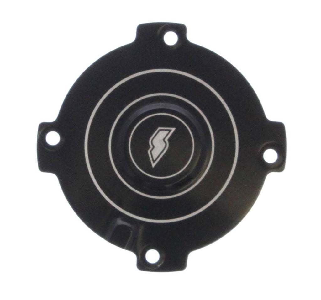 Motor Sports Black Billet Fan Cover - SPAL, 3 Ring - Granatelli Motor Sports