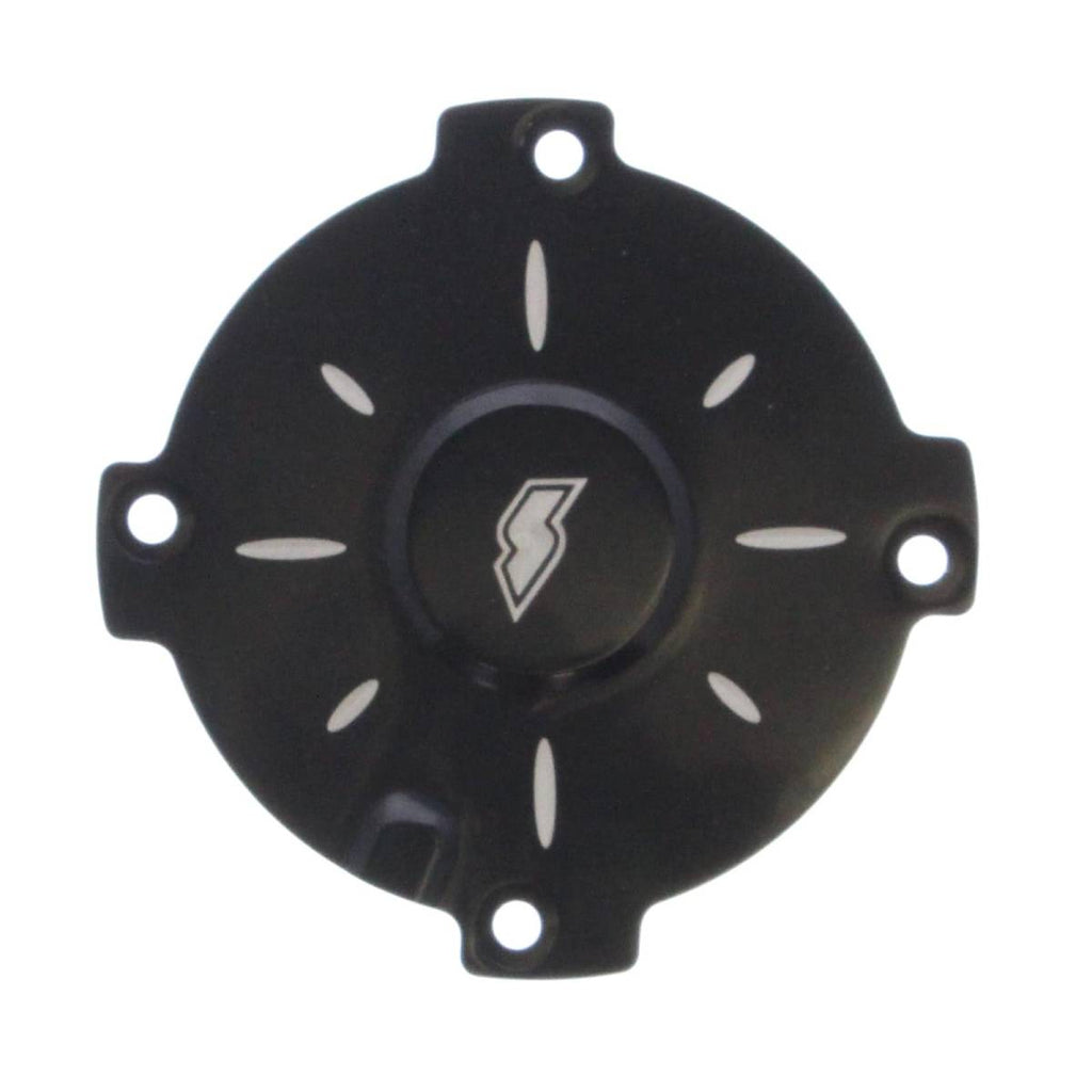 Motor Sports Black Billet Fan Cover - SPAL, Flower - Granatelli Motor Sports