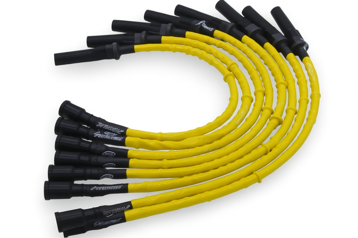 Granatelli Motor Sports "0 ohm" High Performance Spark Plug Wires - Yellow 6.2L Ford Raptor Wires - Granatelli Motor Sports