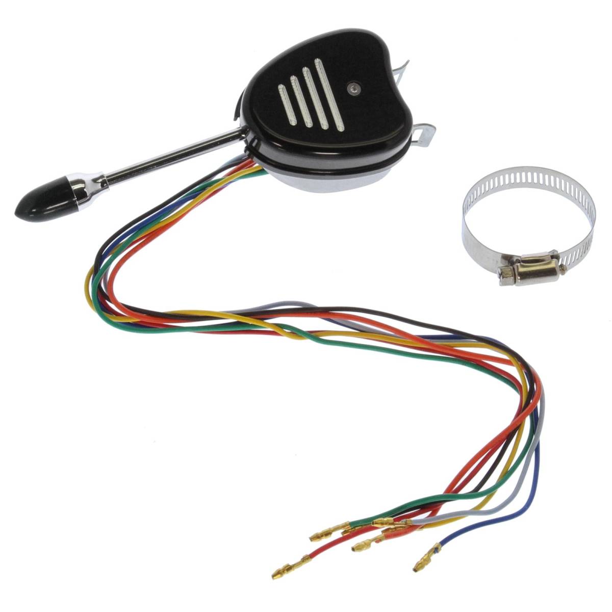 Turn Signal Switch, W/ Billet Cover "GROOVEY", Bright Black, SYSTEM - Granatelli Motor Sports
