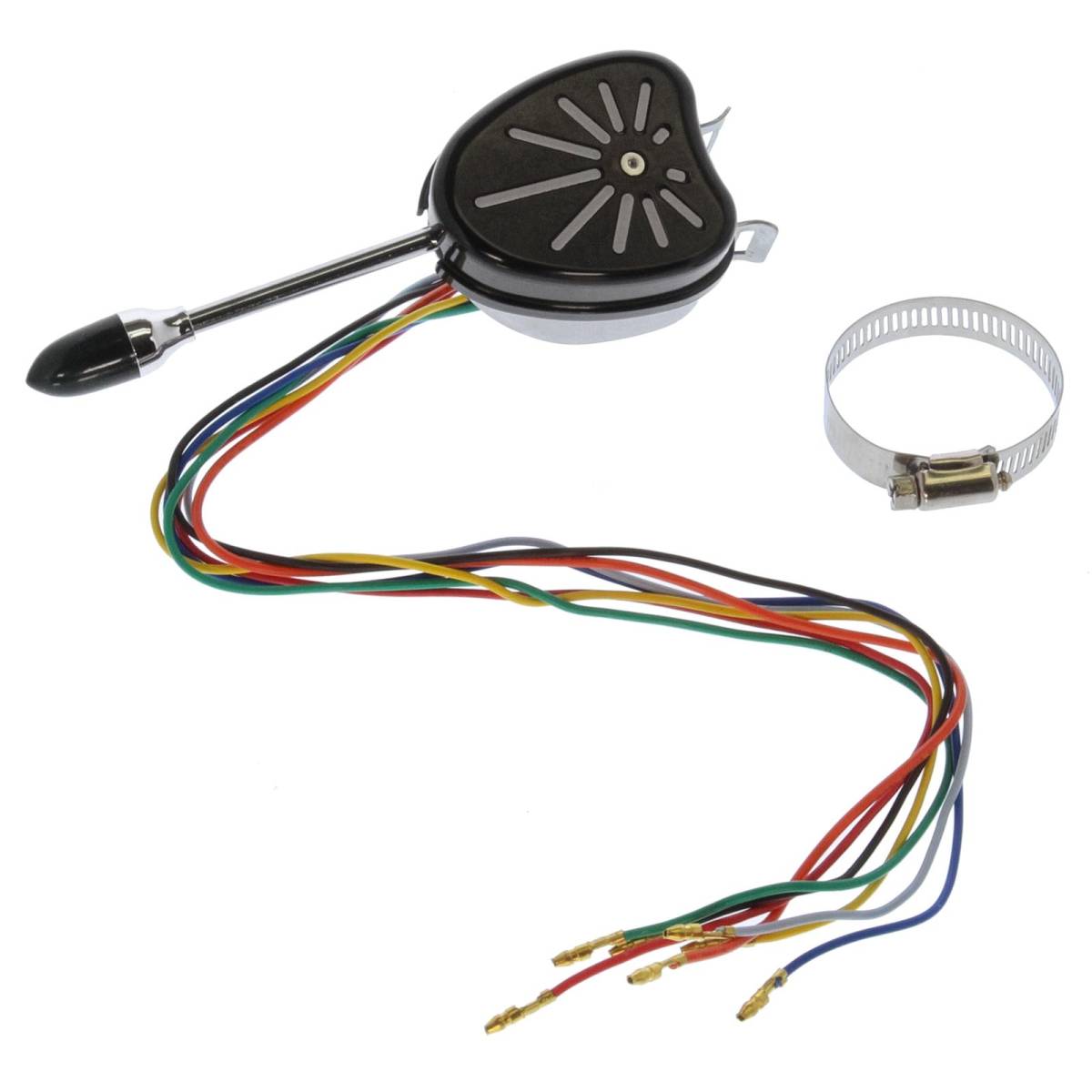 Turn Signal Switch, W/ Billet Cover "SUNRISE", Bright Black SYSTEM - Granatelli Motor Sports