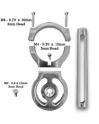 1.652" Race Belt Residual Slack Harness Collar - Polished - Granatelli Motor Sports