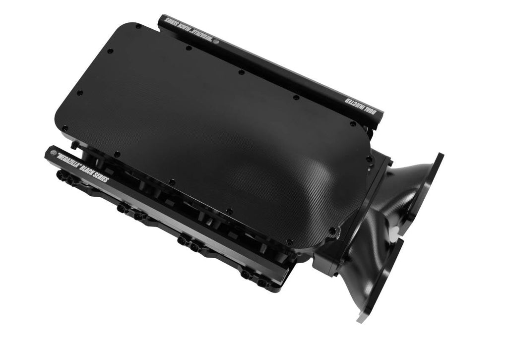 MEGAZILLA Black Billet LS Intake Manifold – Twin 103mm Inlets – 980103 - Granatelli Motor Sports