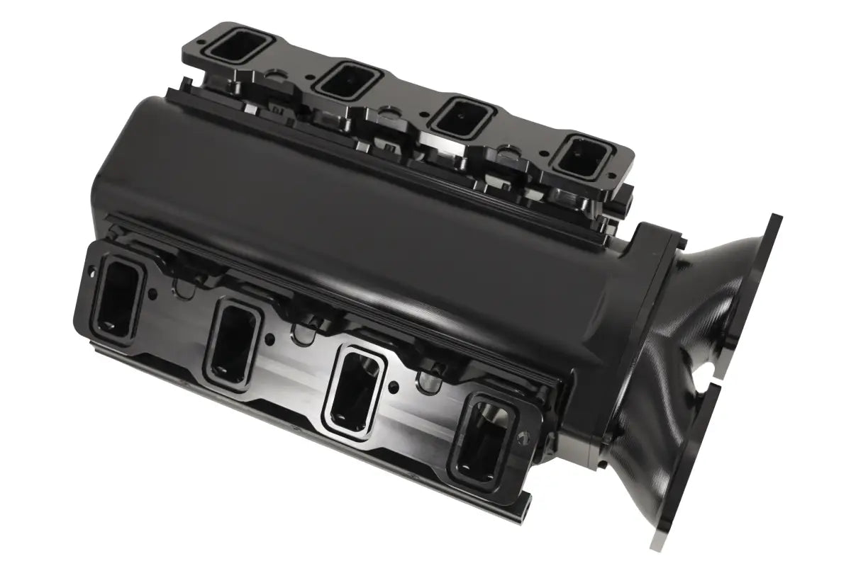 MEGAZILLA Black Billet LS Intake Manifold – Twin 103mm Inlets – 980103 - Granatelli Motor Sports