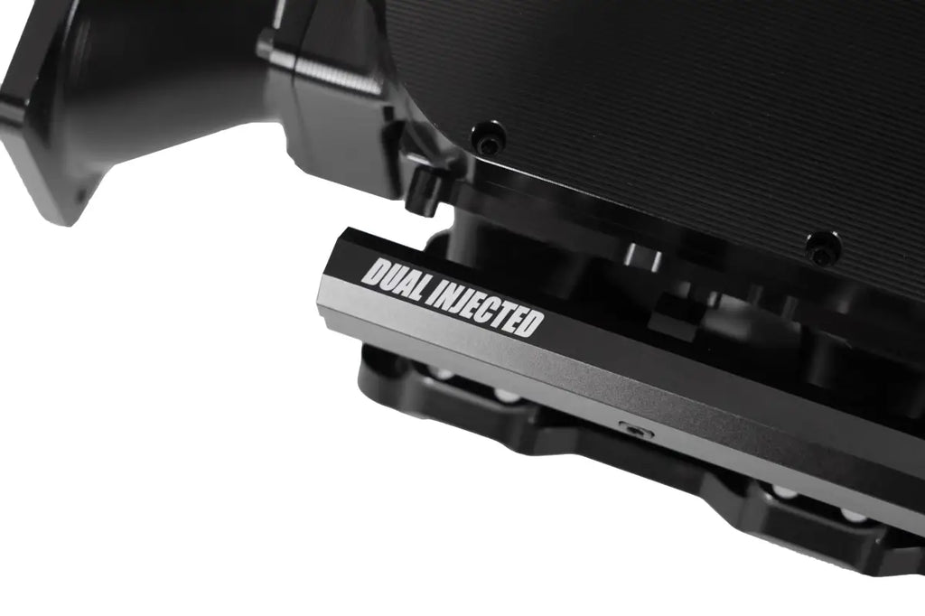 MEGAZILLA Black Billet LS Intake Manifold – Twin 103mm Inlets – 980103 - Granatelli Motor Sports
