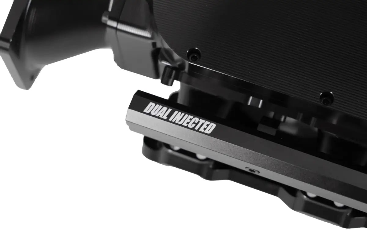 MEGAZILLA Black Billet LS Intake Manifold – Twin 103mm Inlets – 980103 - Granatelli Motor Sports