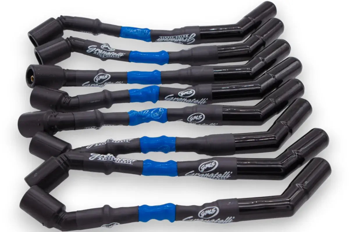 12 inch Blue"0 ohm" High Performance Spark Plug Wires With Ceramic Boots 28-1629-CBBL - Granatelli Motor Sports