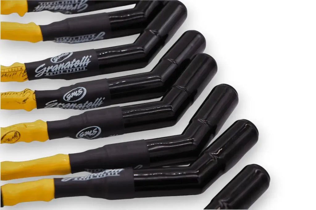 8 inch Yellow "0 ohm" High Performance Spark Plug Wires With  Ceramic boots 28-1811-CBY - Granatelli Motor Sports