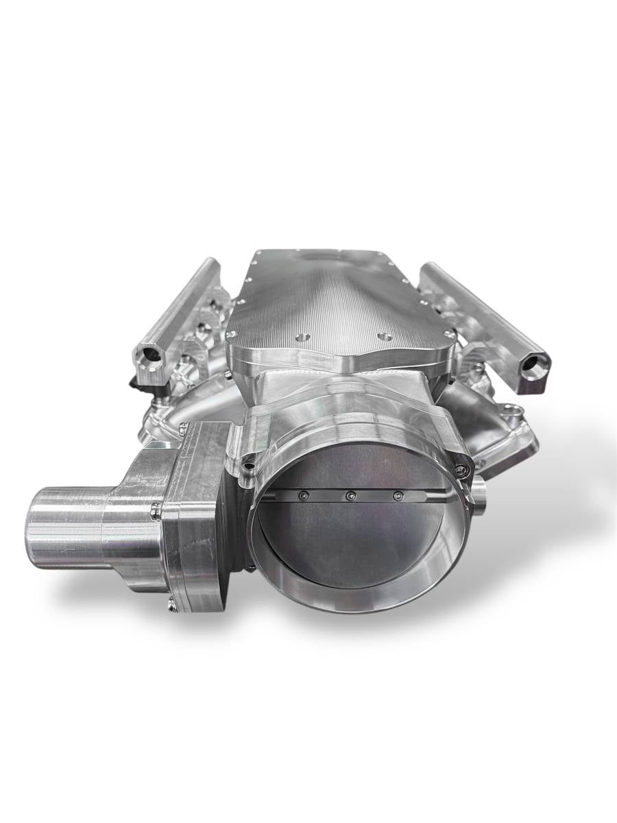 Motor Sports ZILLA Silver Billet LS Manifold – 105MM Inlet -980105S - Granatelli Motor Sports