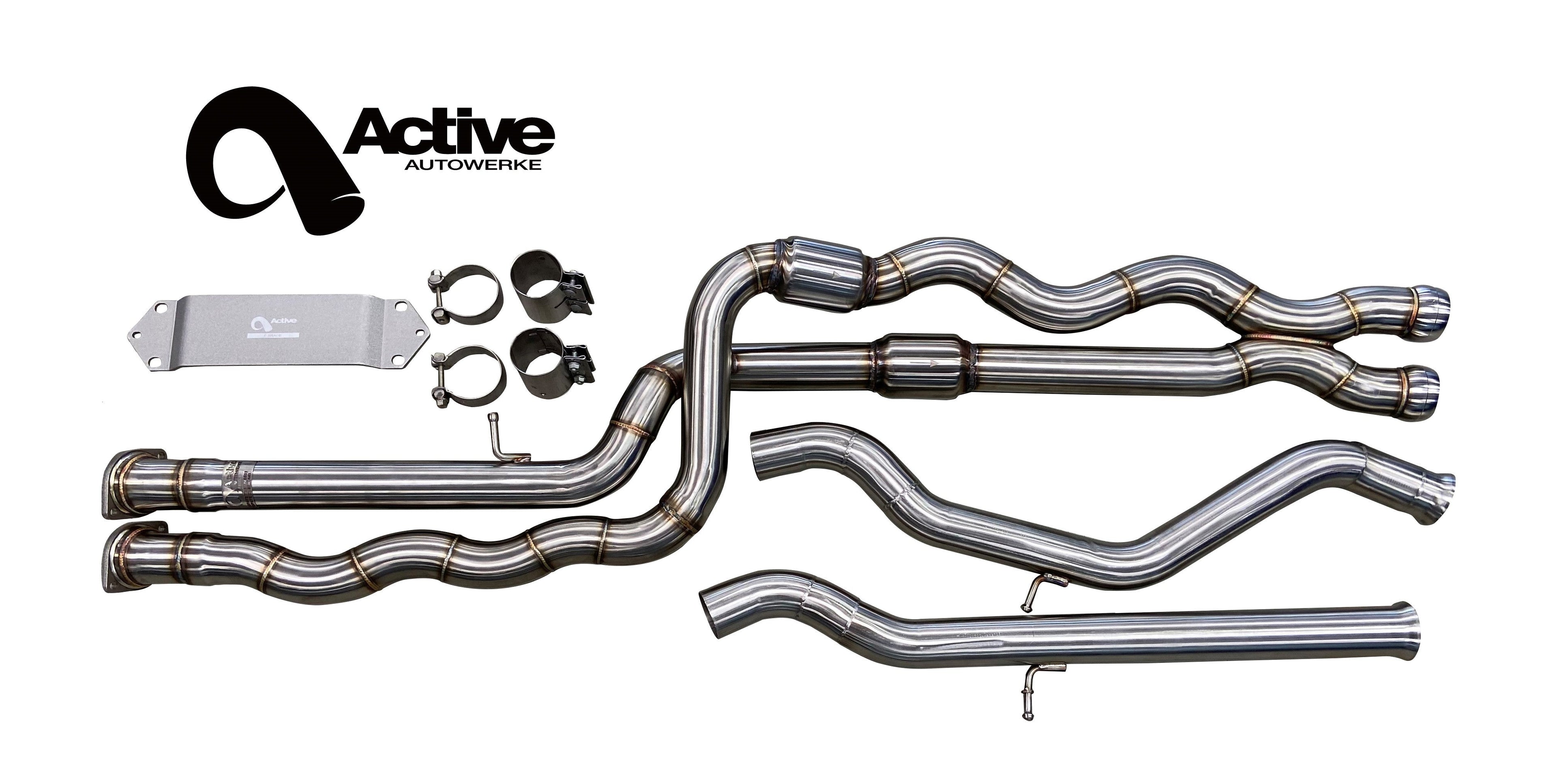 Active Autowerke F8X BMW M3 & M4 Gen 2 Equal Length Mid Pipe (US Patent 11248511, UK and EU patent 3882441)
