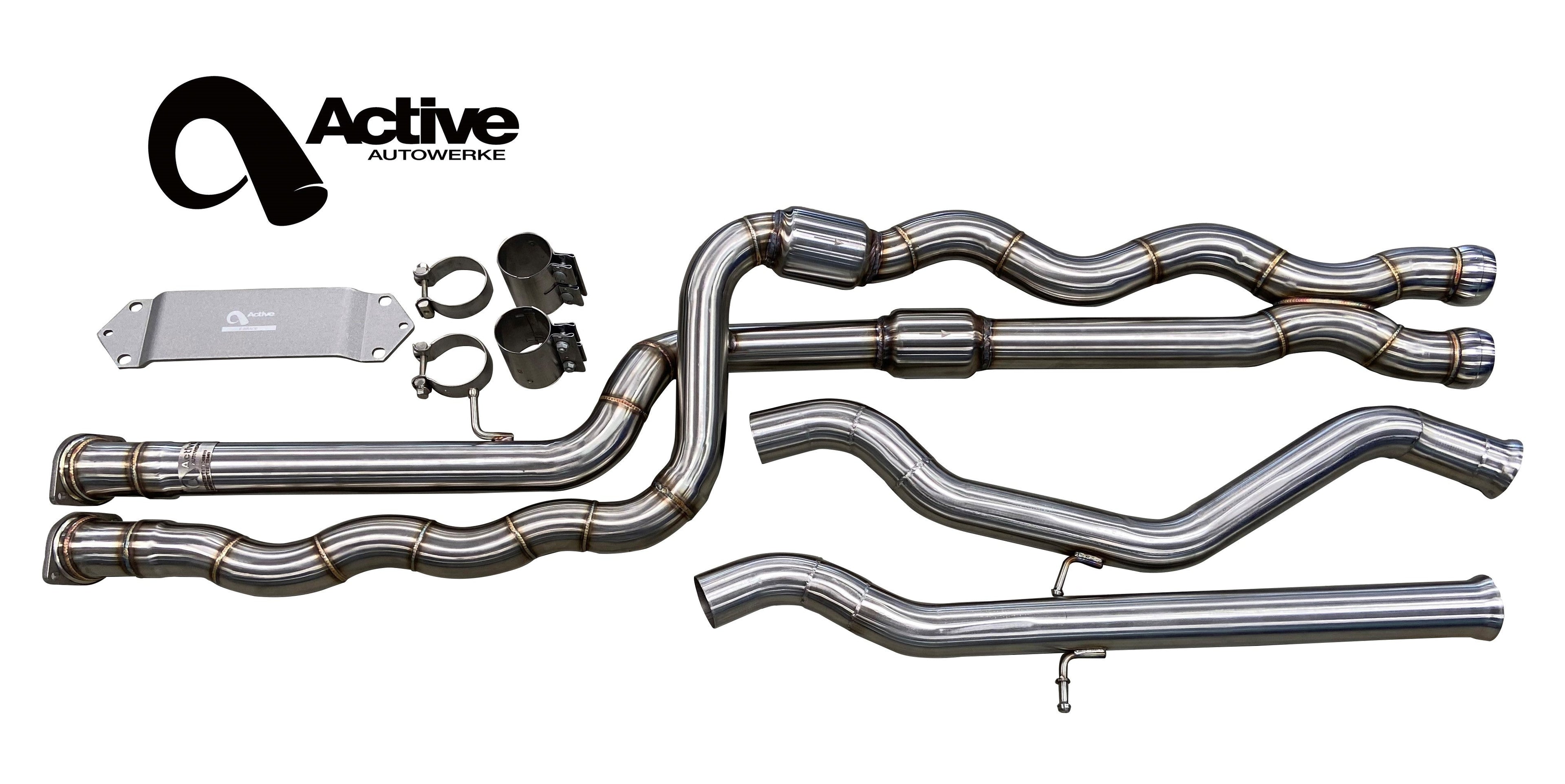 Active Autowerke F8X BMW M3 & M4 Gen 2 Equal Length Mid Pipe (US Patent 11248511, UK and EU patent 3882441)