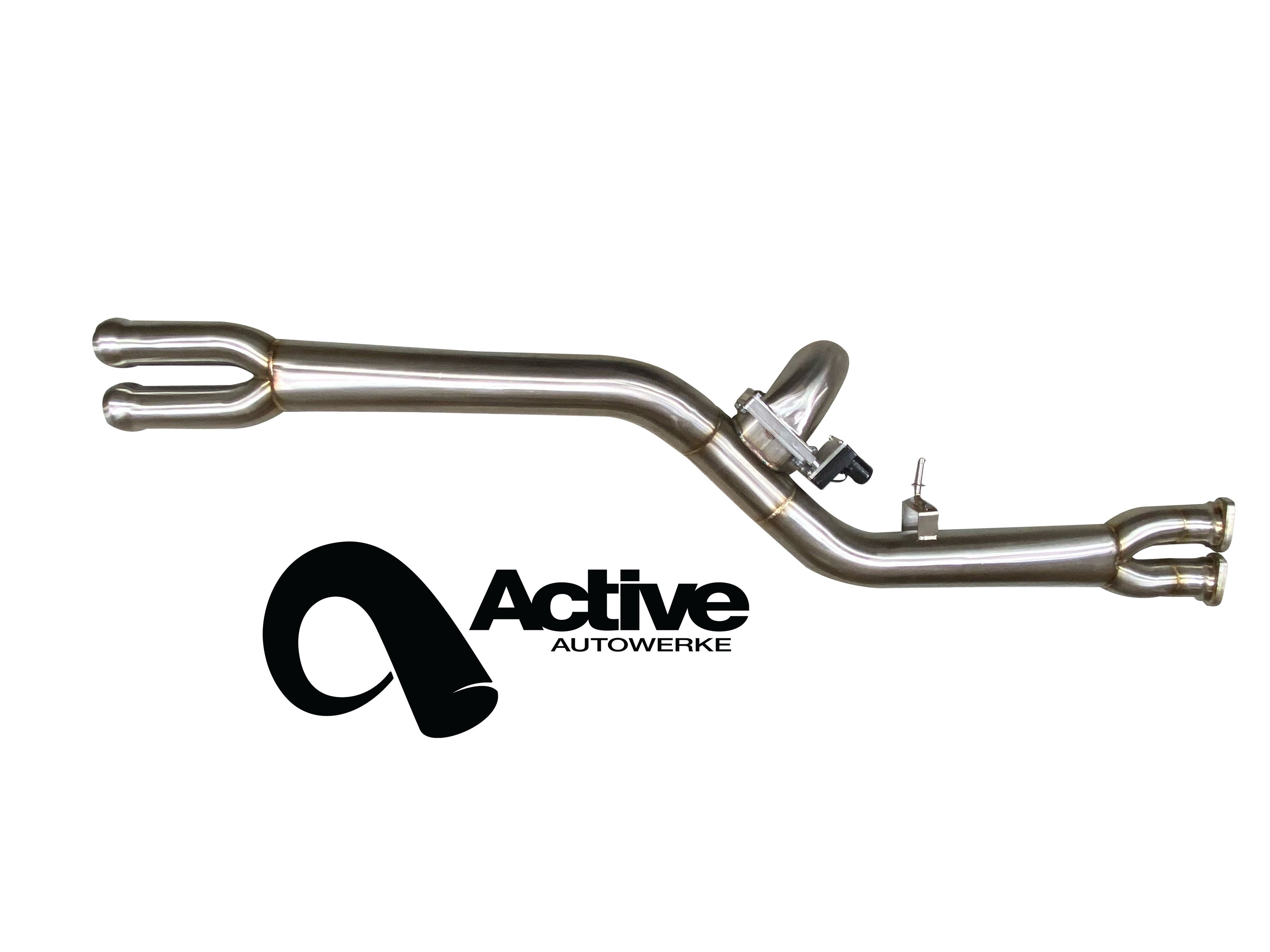 F87 BMW M2 Competition Mid Pipe includes Active F-brace