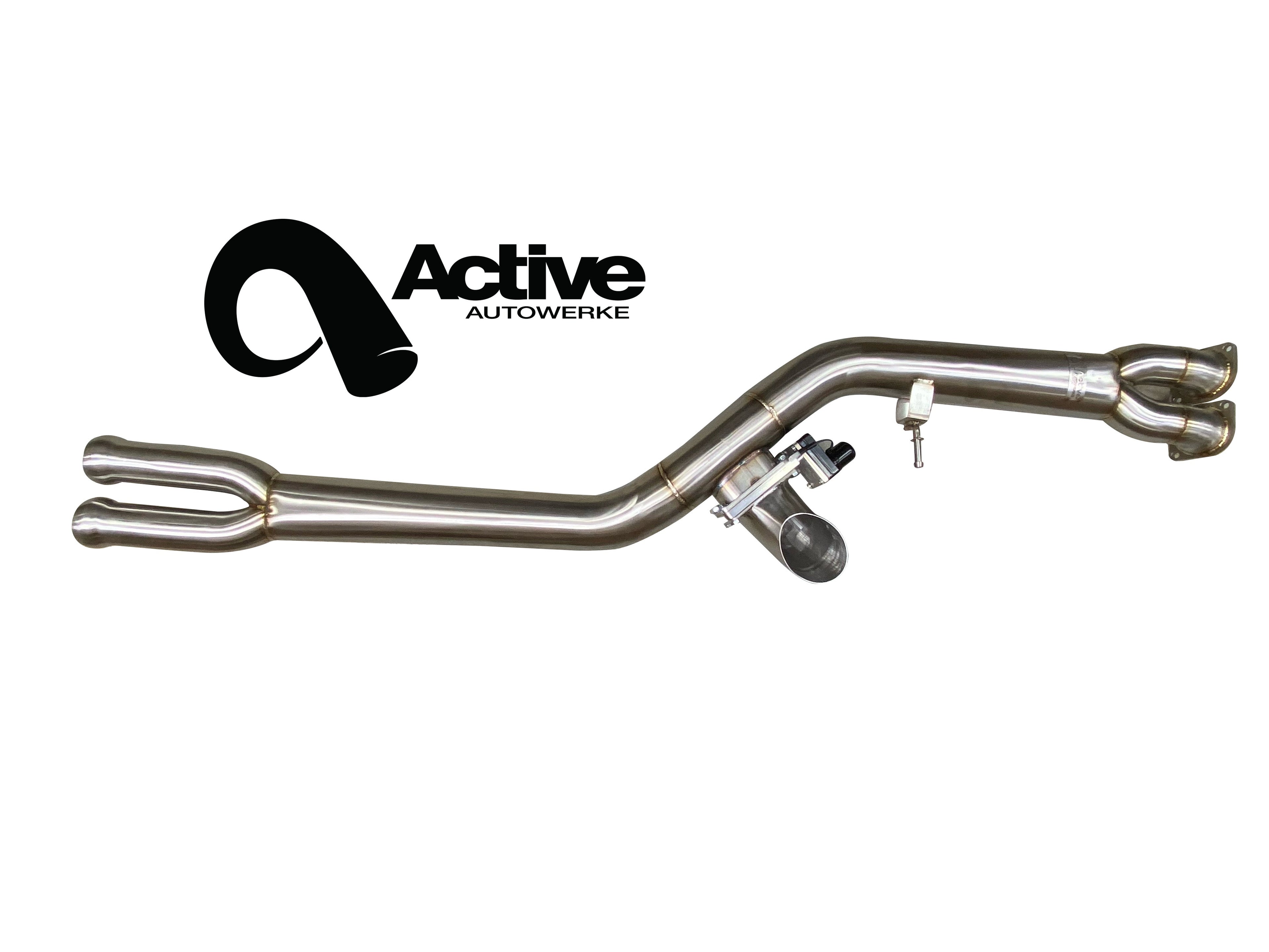 F87 BMW M2 Competition Mid Pipe includes Active F-brace