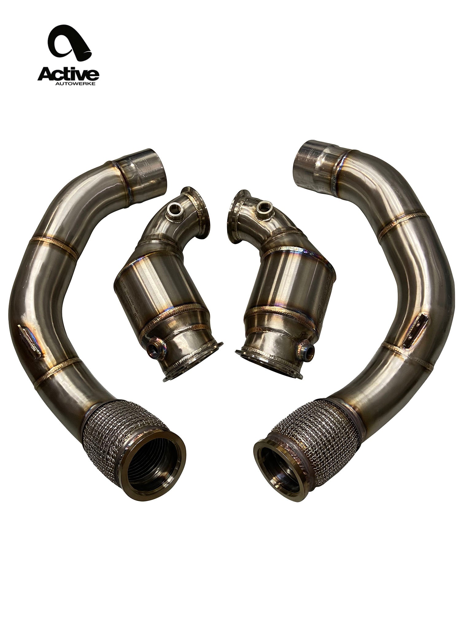Active Autowerke F90 M5/M8 X5M/X6M GESI Catted Downpipes