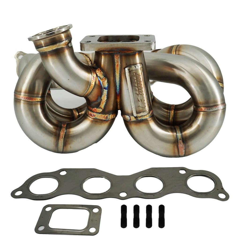 K Series FG2 FA5 T3 Turbo Manifold Civic Si Ram Horn Honda K20 K24 EG EK Bottom Mount - Bull Boost Performance
