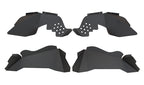 Jeep JK Inner Fenders 07-18 Wrangler JK Front/Rear Set Of 4 Aluminum Black Powdercoat Fishbone Offroad