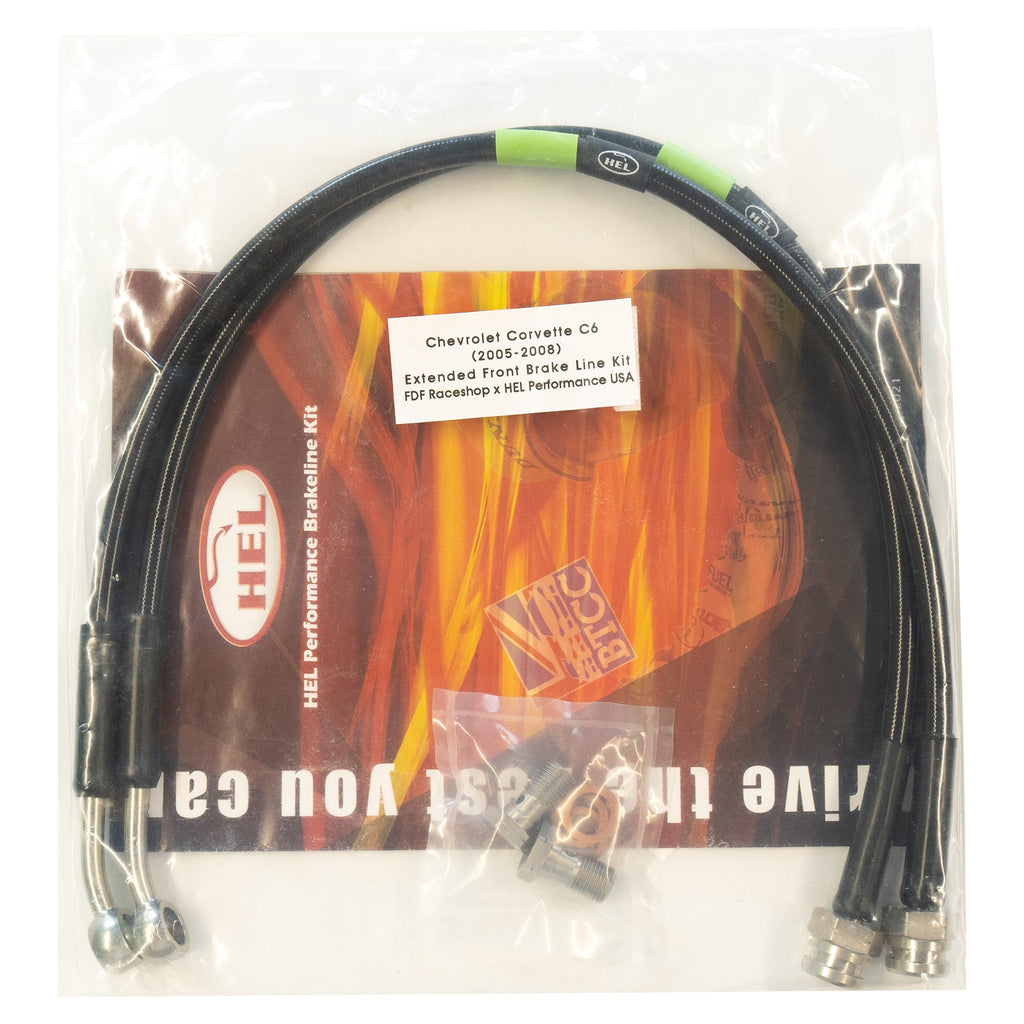 FDF RaceShop Chevrolet Corvette C6 (2005-2008) Front Extended Brake Lines