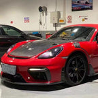 GT4 Style Carbon Fiber Front Fenders for Porsche Cayman Boxster 718 982 Fenders - Bull Boost Performance