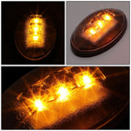 99-10 Ford F-250SD F-350SD F-450SD Dually Fender Lights 4pc Smoke