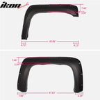 2007-2013 Chevy Silverado 1500 69.3" Short Bed Black Fender Flares PP