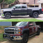 2014-2018 Chevy Silverado Short Pocket Rivet 4PCS Fender Flares ABS