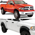 2009-2018 Dodge Ram 1500 Pocket Rivet Textured Black Fender Flares PP