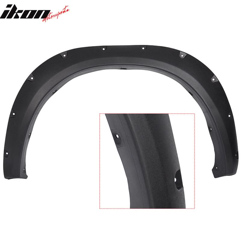 2010-2018 Dodge Ram 2500 3500 Pocket Rivet Style 4PCS Fender Flares PP
