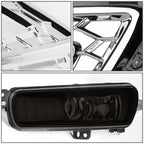 2015-2017 Ford Focus LED DRL Fog Lights with Bezel Chrome/Smoke