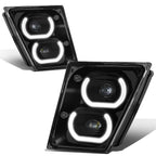 04-18 Volvo VN VNL Halo DRL Fog Lights - Black