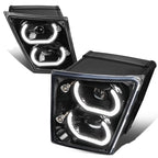 04-18 Volvo VN VNL Halo DRL Fog Lights - Black