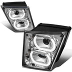 04-18 Volvo VN VNL Halo DRL Fog Lights - Clear Lens