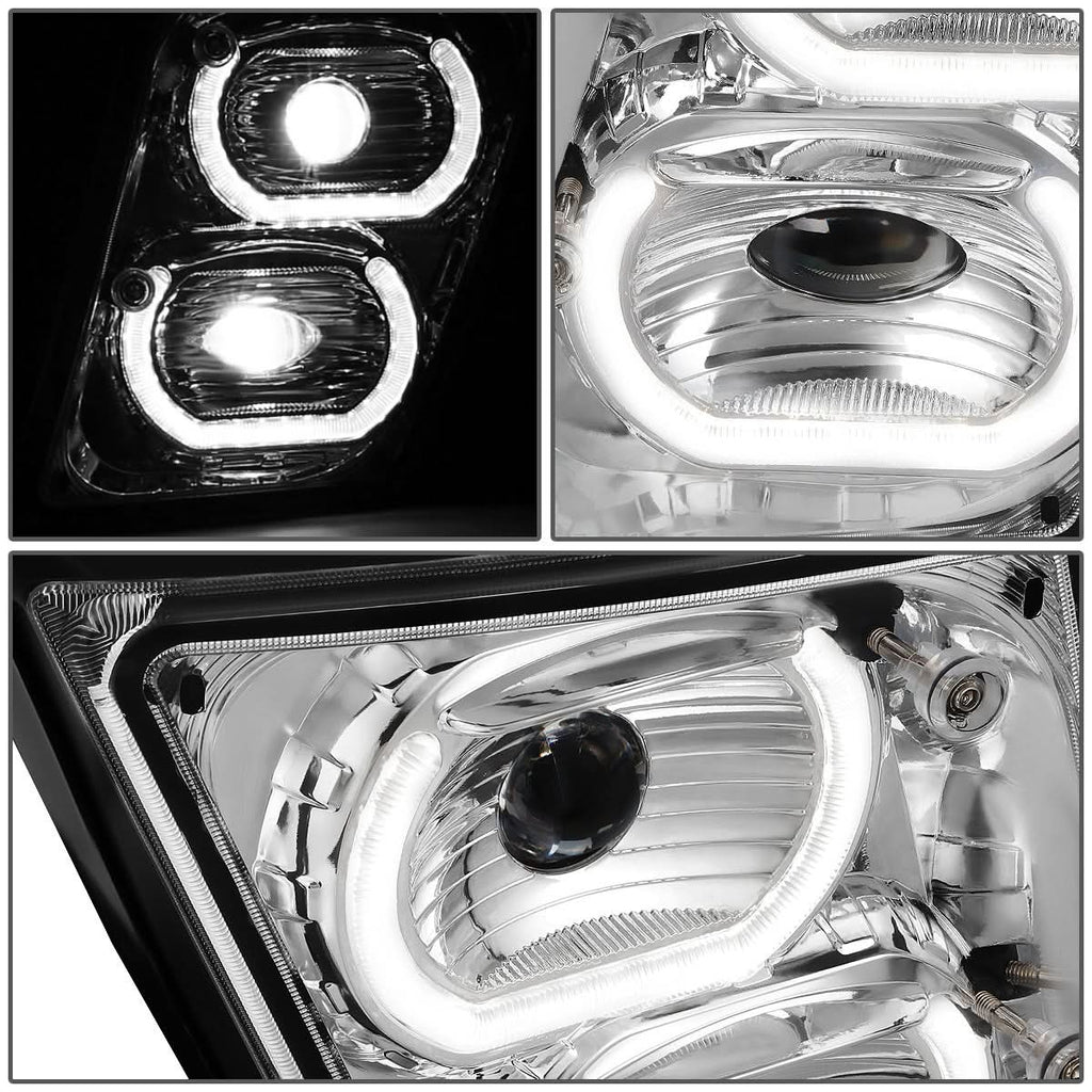 04-18 Volvo VN VNL Halo DRL Fog Lights - Clear Lens