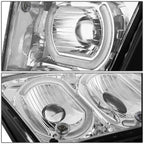 04-18 Volvo VN VNL Halo DRL Fog Lights - Clear Lens