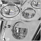 03-17 Volvo VN VNL VNM VNX LED Chrome Fog Lights