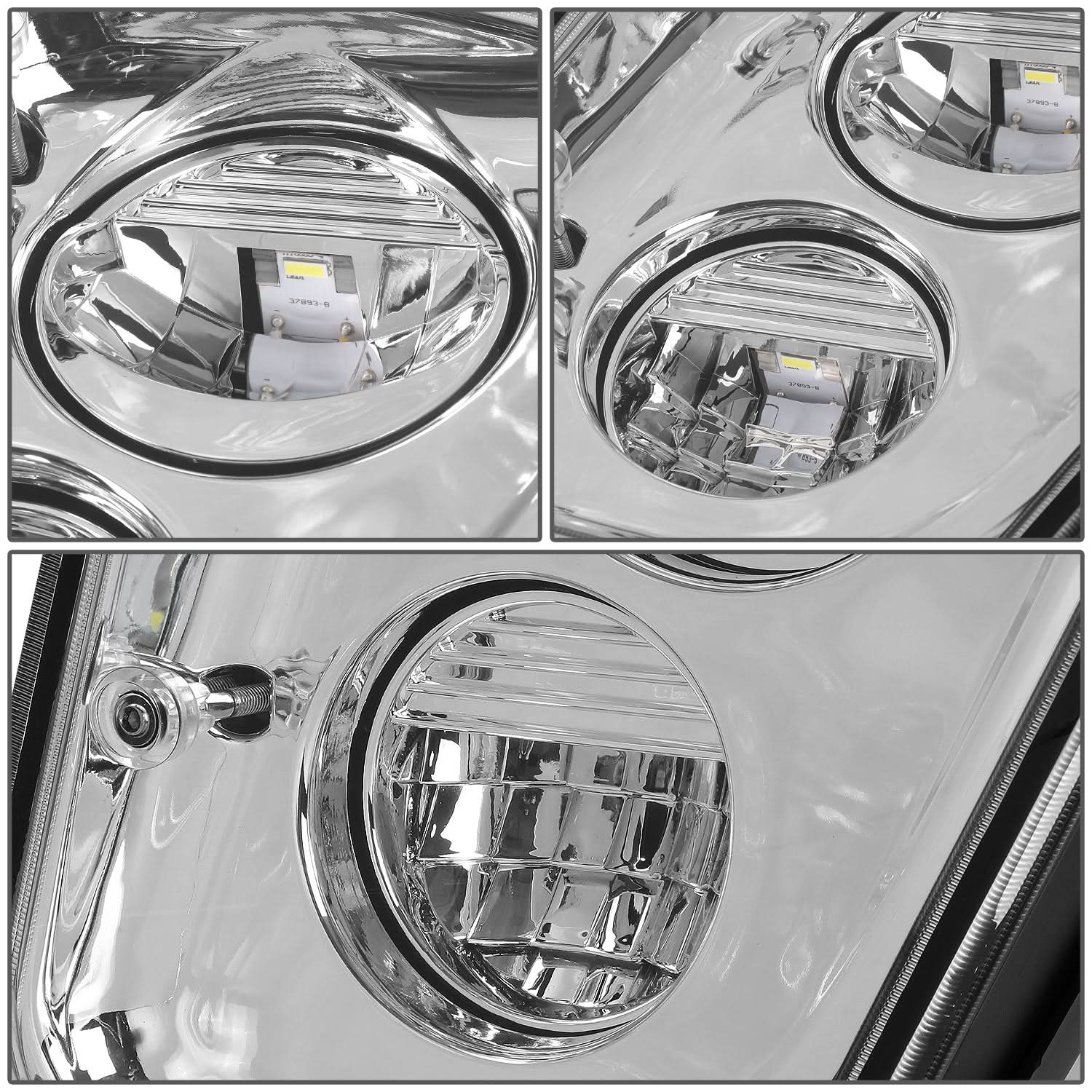 03-17 Volvo VN VNL VNM VNX LED Chrome Fog Lights