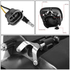 08-17 Freightliner Cascadia 3D Projector LED Fog Lights Black