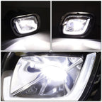 08-17 Freightliner Cascadia 3D Projector LED Fog Lights - Chrome