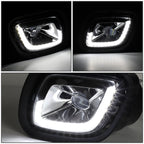 08-17 Freightliner Cascadia 3D Projector LED Fog Lights - Chrome