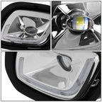 08-17 Freightliner Cascadia 3D Projector LED Fog Lights - Chrome