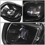 08-17 Freightliner Cascadia Projector LED Fog Lights - Black
