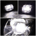 08-17 Freightliner Cascadia Projector LED Fog Lights Chrome
