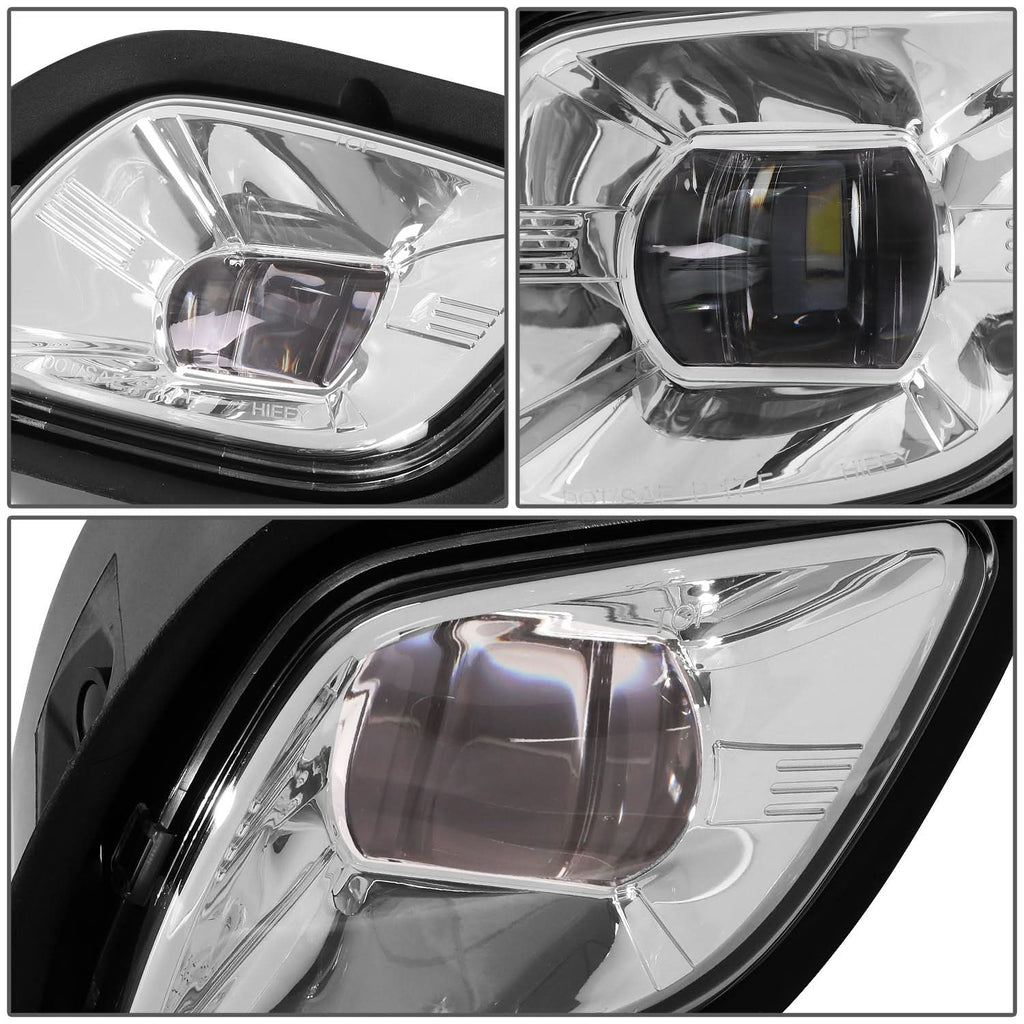 08-17 Freightliner Cascadia Projector LED Fog Lights Chrome