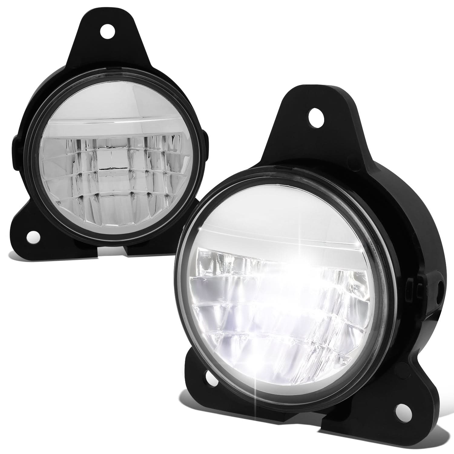 18-20 Volvo VNR Full LED Chrome Fog Lights - Reflector